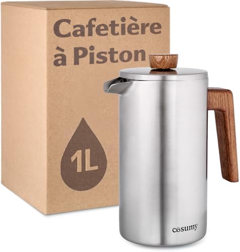 Bestargot Cafetière Titane Camping - 750ml Ultra Légère 188g - French Press Nomade