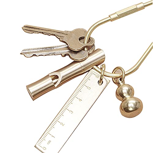 3Pcs Durable Brass Screw Lock Clip Key Ring For Keychains, Tear Drop Shape Keychain Clip, Simple Style Key Chains Women For Car Keys #TOP2