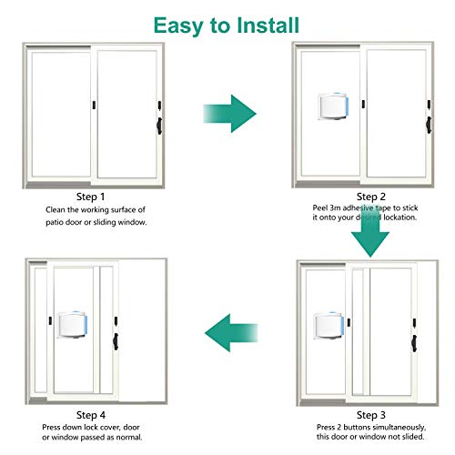 Sliding Glass Door Child Lock - OKEFAN 4 Pack Baby...