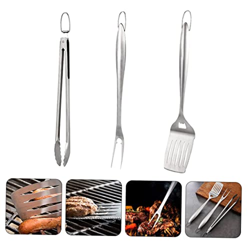 Set de utensilios para parrilla en acero inoxidable miniatura 7