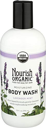 Nourish Organic | Moisturizing Cream Body Wash - Lavender Mint | GMO-Free, Cruelty Free, Organic (10oz)