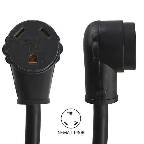 Corddepot 50' Rv 30-Amp Heavy-Duty Extension Cord Additional Length To Reach Distant Power Outlets #TOP2