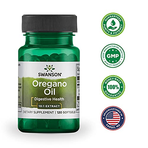Óleo de Orégano 150mg Swanson 120Softgls