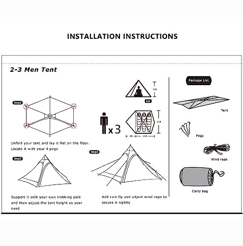 Carpa YOUGLE para 2-3 Personas 4 Estaciones miniatura 3