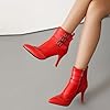 Inornever Women's Pointed Toe Stiletto Heel Ankle ... #5