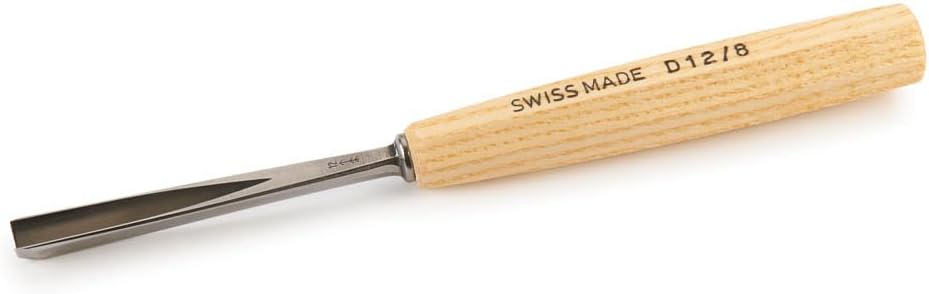 Pfeil : Mallet Handle Woodcut Tool : Straight Chisel : D12/8 8mm