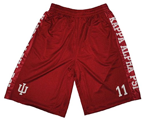 Kappa Alpha Psi Fraternity Mens Basketball Shorts 4XL Crimson Red