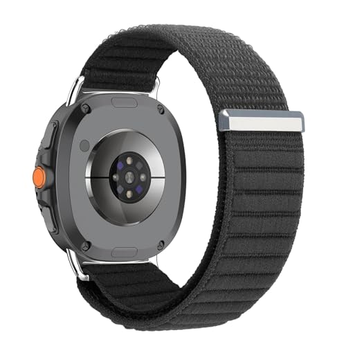 [�����ȓX] �ɓK��Samsung Galaxy Watch 8 46mm�p�i�C�������[�v�X�g���b�v �N���V�b�N���߉\�����p�u���X���b�g Watch 8 44mm/40mm �o���h�A�N�Z�T���[(Black)