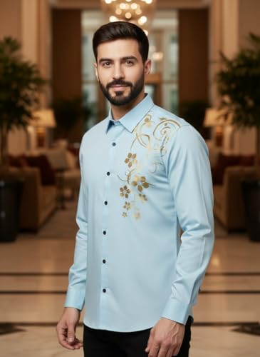 Image of Bellstone Men's Solid Cotton Shirt | Casual | Plain | Full Sleeve | Summer-Regular Fit| Men Stylish Shirt | Everyday Formal Wear |Soft Breathable Fabric | Everyday Smart Casual Wear