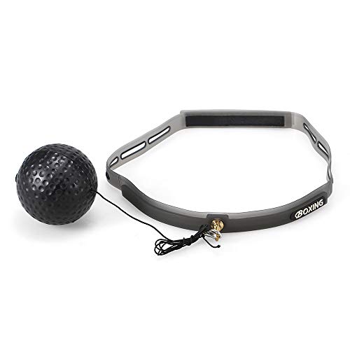 Bola reflex, Andoer Boxing Reflex Ball 2 Nível Pouching Ball com Sweat Band para esportes de combate