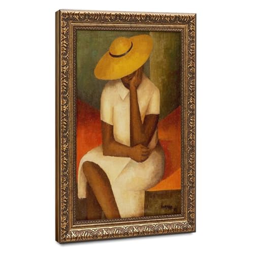 Impression sur toile Norman Lewis avec cadre suspendu de 50 cm pour salon