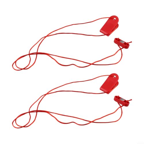 Magnetic Treadmill Safety Key Replacement 2 Pack Red Rectangle Stop Clip For Most Running Machines Compatible With Proform Strong Abs Build Quick Disc