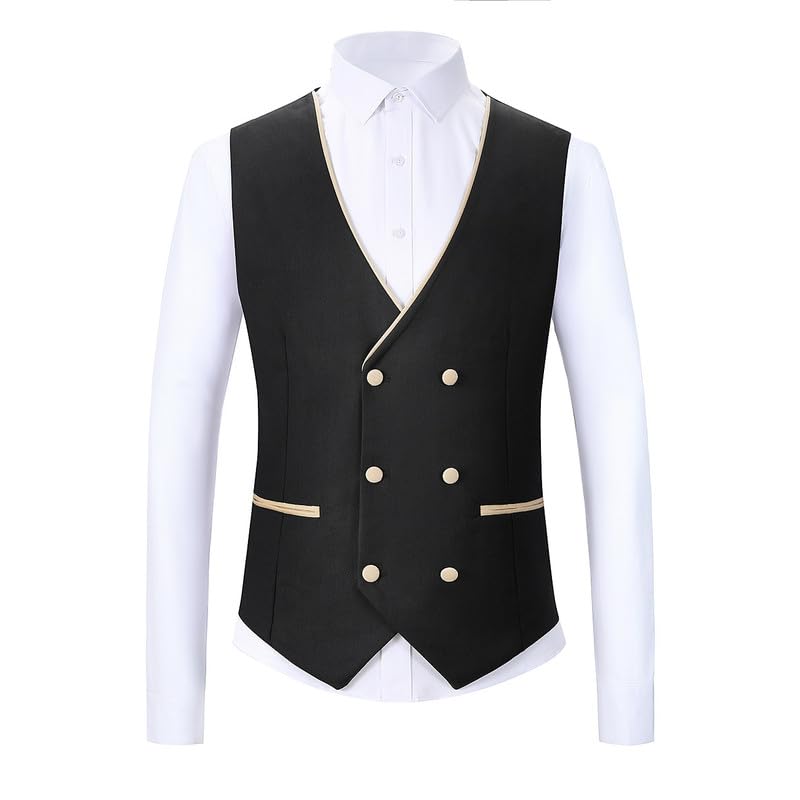 Tuxdeo for Men 3 Piece Suit Slim Fit Suit Wedding Suit Prom Dinner Suit with Tie Blazer Vest Pant Set3