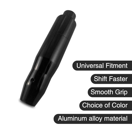 Jewkot 1 PC Automatic Car Shift Knob, Waterproof Durable Metal Vehicle Shifter Lever Handle with Push Button, Universal Automotive Transmission Accessories for Truck SUV Car (Black) - Thumbnail 3