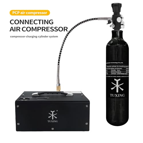 TUXING Carbon Fiber HPA Paintball Tank Air System,0.42L,4500psi Carbon Fiber Air Tank for PCP Paintball Scuba SCBA - Image 5