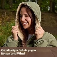 OHS Trockenmantel für Erwachsene, zum Umziehen der Privatsphäre, für Damen, Herren, Schwimmen, Surfen, Handtuch, Schwarz, Leopardenmuster, khaki, S-M – Ansicht 3