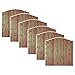 Produktbild 6er Set Sichtschutz Garten-Zaun Bochum Bogen | Zaunfelder im Maß 180x180 cm seitlich auf 160 cm abfallend (Breite x Höhe) | aus druckimprägniertem Kiefer/Fichte Holz | Windschutz