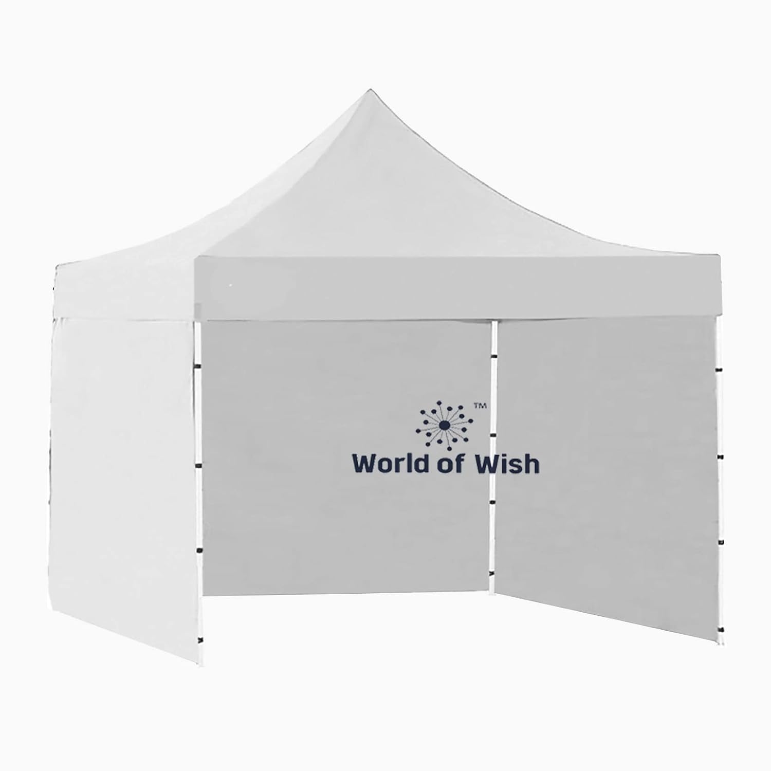 World of Wish 10X10 fT/ 3X3 m Foldable Gazebo Tent with 3 Side Cover, Outdoor Canopy Tent with Walls, popup Canopy Tent fo