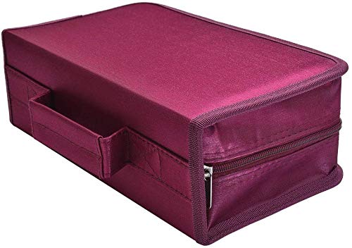 128 Capacity CD/DVD Protective CD Case Wallet Organiser Storage Holder Bag Portable with Carry Handle - Image 2