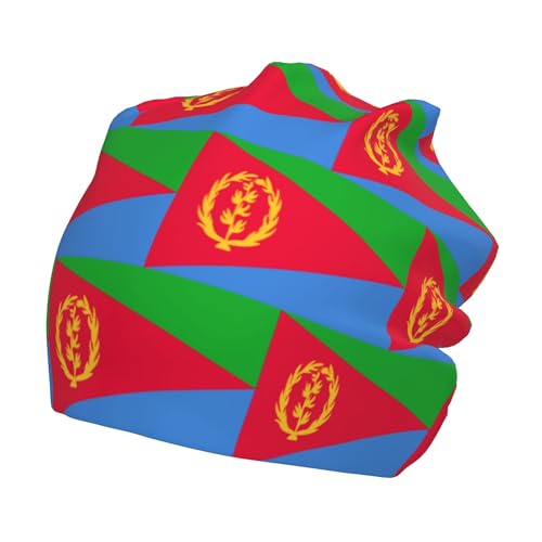 Flag of Eritrea Children Hip Hop Knitted Hat Kids Elastic Leisure Knit Cap Warm Sleep Beanies Black