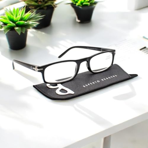 Image of Race Reading Glasses For Men & Women +1.00 to +3.00 Power - Black