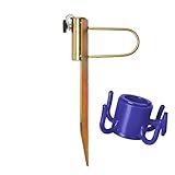 Padida Beach Umbrella Anchor,Sun Beach Garden Umbrella Holder,Ground Anchor Spike Fishing Stand,with Durable Quality,Metal Sand Anchor