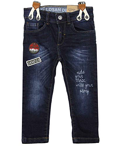 Boy's Denim Pants with Suspenders, Sizes 2-7