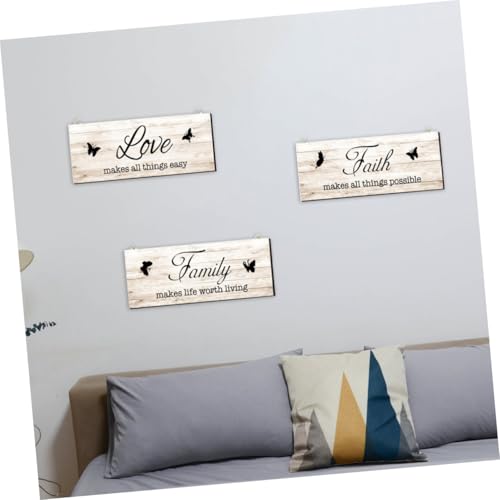 Adornos de pared de madera ORFOFE para decorar paredes vacías con estilo rústico 4