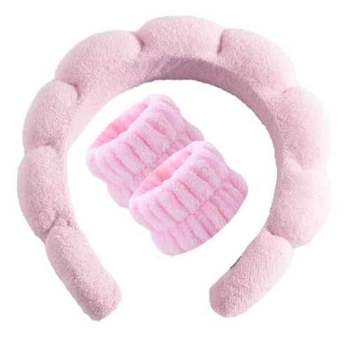 Conjunto de 3 peças de faixa de cabeça em cor sólida, elástica, macia e confortável, absorvente de á