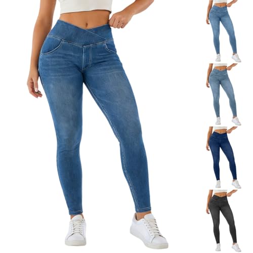 Legging de sport effet denim pour vos séances de yoga et gym - 2