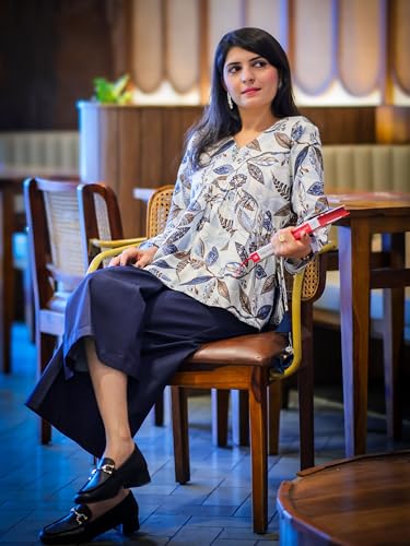 Image of Youthnic Women's Poly Rayon Printed Alia Cut Peplum Top | Top for Office | Women's Tunics | Short Kurti Women| Regular Fit