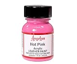 Angelus Acrylic Leather Paint, 186 Hot Pink, 186 Hot Pink