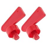 SHINEOFI Lot de 2 Clés Coupe-Circuit Batterie Marine et Automobile Interrupteur de Déconnexion Électrique Compact pour Voiture Bateau Camping-Car et Camion Contrôle D’Alimentation