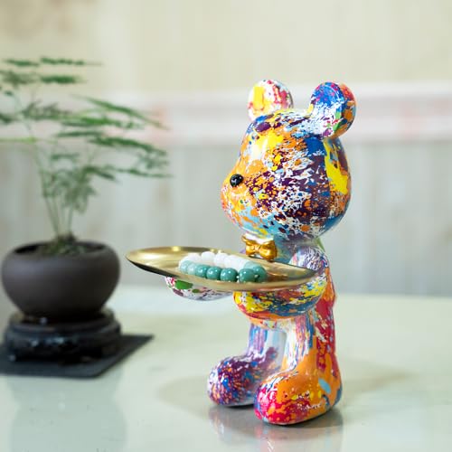 Estatua de oso en resina para decoración miniatura 3