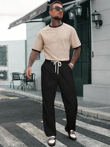 Image of TOPLOT Men's Casual Pant || Trouser for Men || Straight Leg Pant for Man (5267)