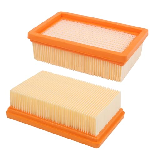 Lot de 2 Filtre Remplacement pour Aspirateur Kärcher WD4 WD5 WD6 MV4 MV5 MV6 plissé Plat