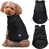 Lowrider Puffer Coat S- Warm, Waterproof, Windproof, Reflective, Insulated Dog Coat, Rain Jacket, and Vest Jacket for Small and Medium Dogs in Cold Weather, Made with Soft and Breathable Fabric