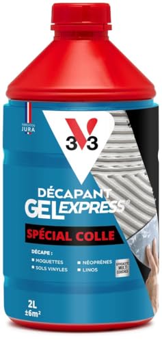 V33 Décapant gel express spécial colle 2L