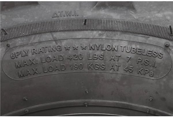Ocelot Mars-A Utility ATV/UTV Tire, 6 Ply Quad or Side By Side ATV Tire, V-Angled Power Treads, 25x10x12 ATV Tire, 25x10x12 UTV Tires, Plow Through Mud and Sand, Ride Over Hard Surfaces