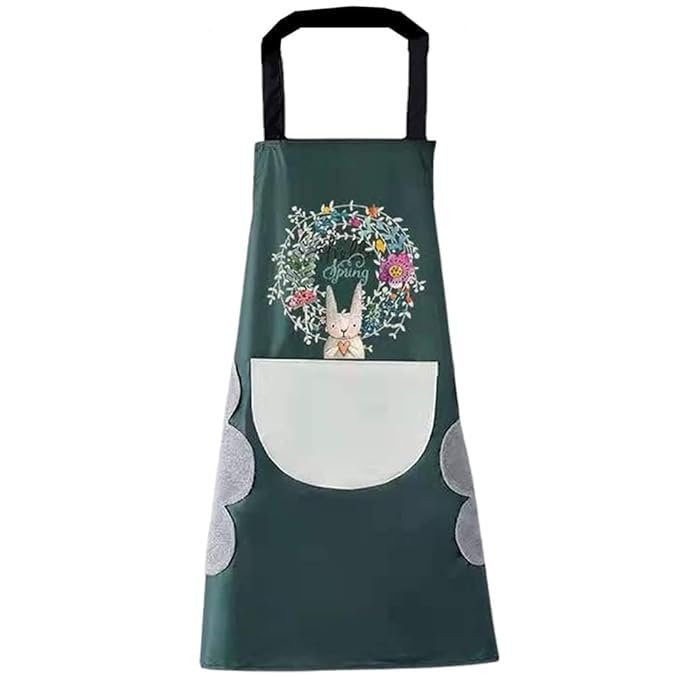 Kitchen Apron with Wiping Hand Towel Apron for Women and...