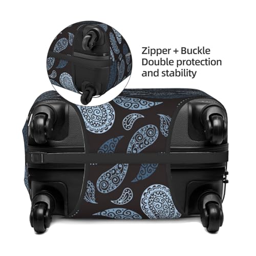 Paisley Pattern No.9073 Luggage Cover Protector Anti-Scratch Washable Fits 18-32 Inch Luggage-Large4