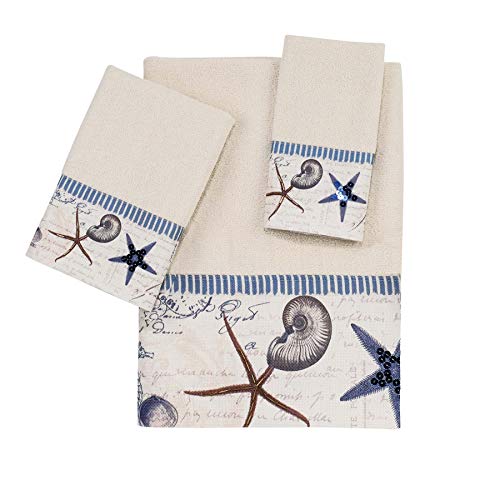 Avanti Linens - 3pc Towel Set, Soft & Absorbent Cotton Towels (Antigua Collection)