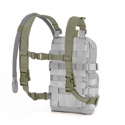 CLTAC Universal Adjustable Shoulder Straps Mini Hydration Pack Backpack Carrier, Lite Tactical Backpack Replacement Straps with Sternum Strap (Green)