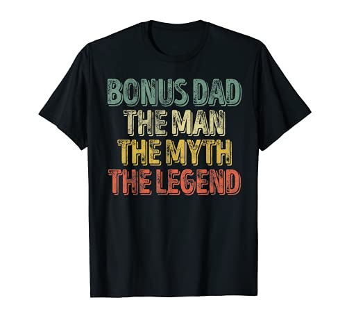 Uomo Bonus Dad The Man The Myth The Legend Shirt Father's Day Maglietta