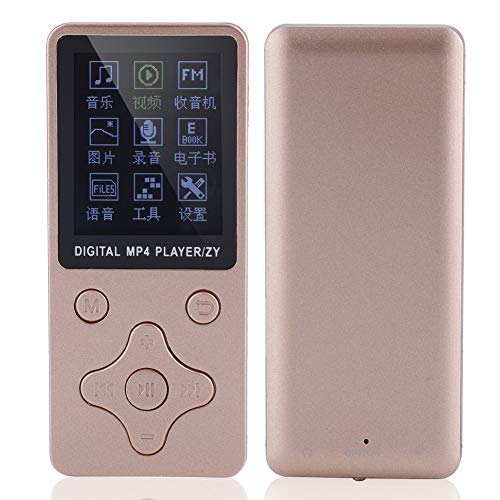 Reproductor MP4 porttil Soporte para tarjetas 32G Audio sin prdidas Reproductor de MP3 Reproductor de medios/msica/audio Modos mltiples con accesorios Negro y azul(Rosa roja)