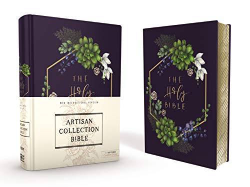  NIV, Artisan Collection Bible, Cloth over Board, Navy Floral, Designed Edges under Gilding, Red Lett Gratuit