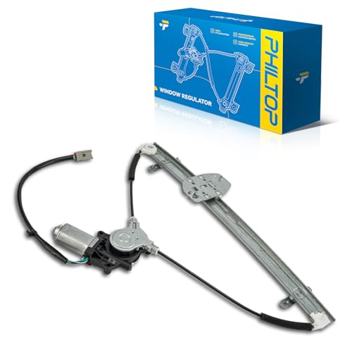 Image of PHILTOP Front Left Driver Side Power Window Regulator and Motor Assembly Compatible with 2003-2008 Honda Pilot Replaces 748-129,6 Pins