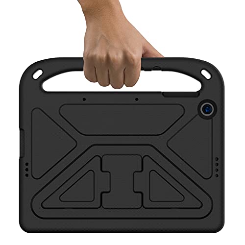 PTYJMR Case for Huawei Enjoy Tablet 2 /MatePad T10/T10S Kids Tablet,Shockproof Tablet Case with Hand Strap and Detachable Shoulder Strap,Full-Body Drop Protection (Black)