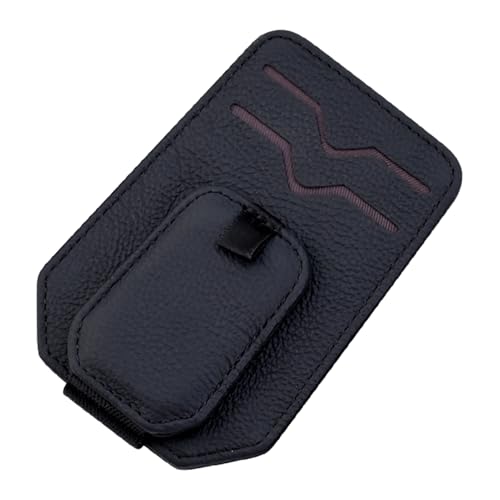 Generic - Porte-Lunettes de Soleil avec Clip de Fixation pour Visière de Voiture,Accessoires d'Organisation d'Intérieur Auto en Cuir,Support Magnétique Lunettes de Soleil pour Pare-Soleil - pour Voiture Camionn