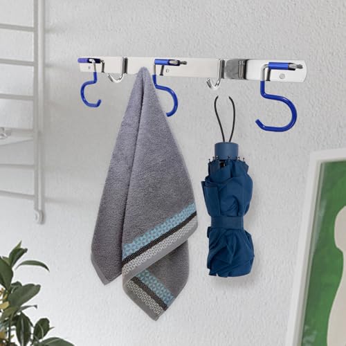 Perchero de pared con múltiples ganchos anti-desorden 7
